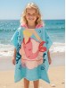Kids Mermaid Patterned Hoodie Towel